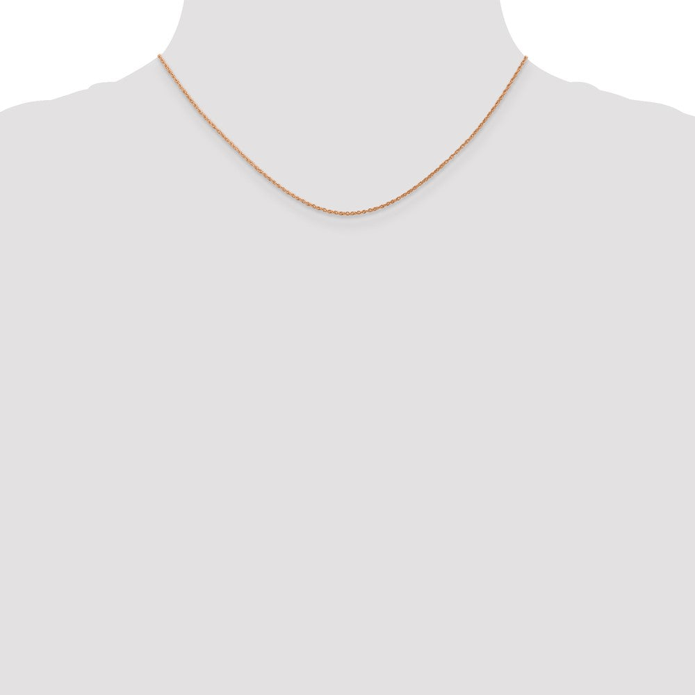 14k Rose Gold .8mm Baby Rope Chain (0.91 grams)