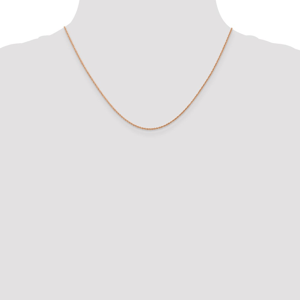14k Rose Gold .8mm Baby Rope Chain (0.91 grams)