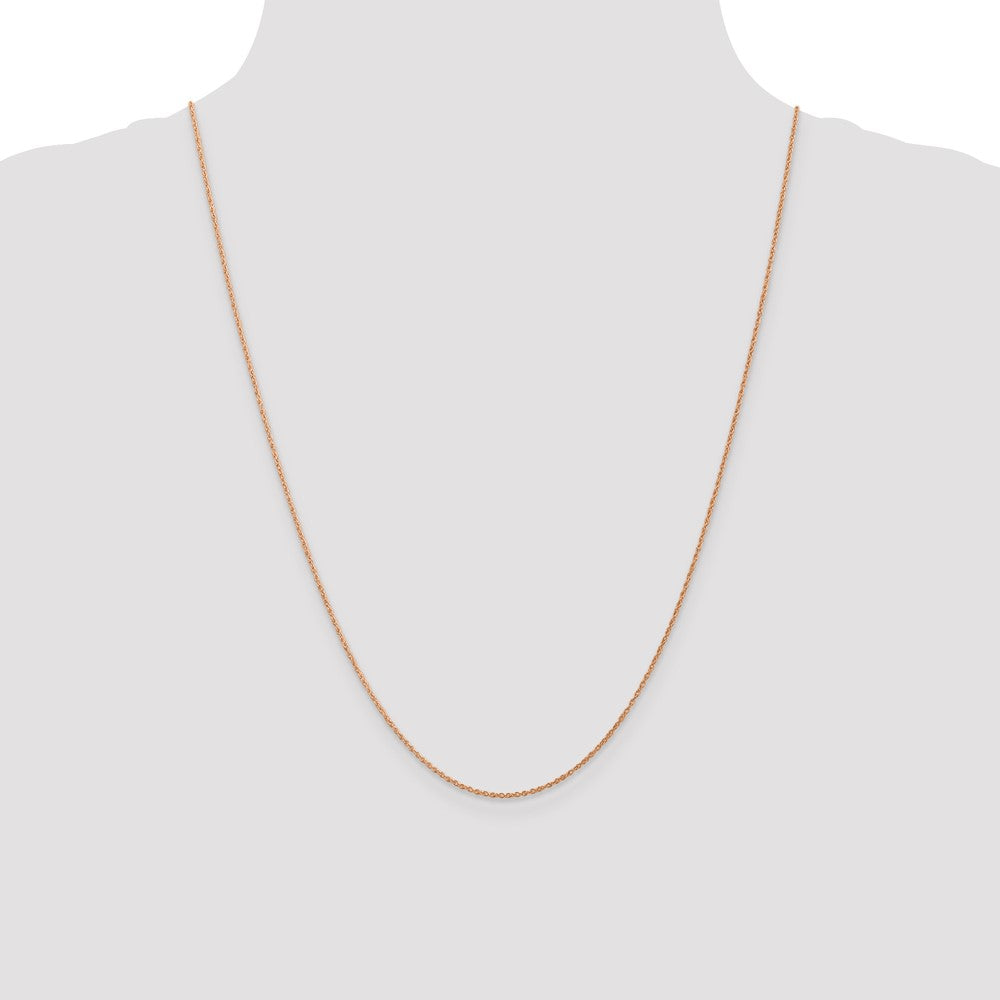 14k Rose Gold .8mm Baby Rope Chain (0.91 grams)