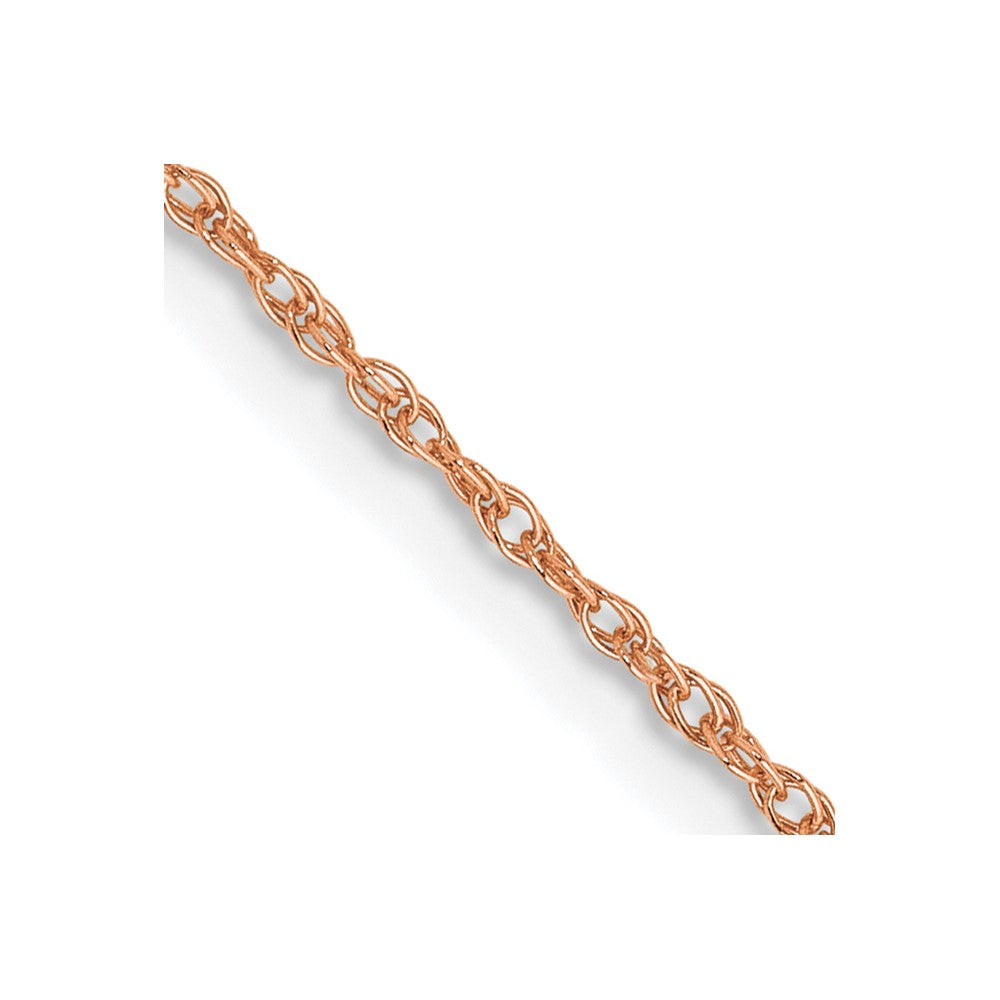 14k Rose Gold .8mm Baby Rope Chain (0.91 grams)