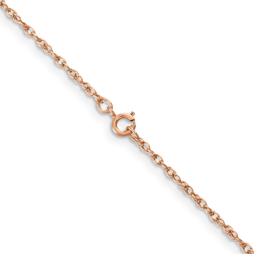 14k Rose Gold 1.15mm Baby Rope Chain (1.24 grams)