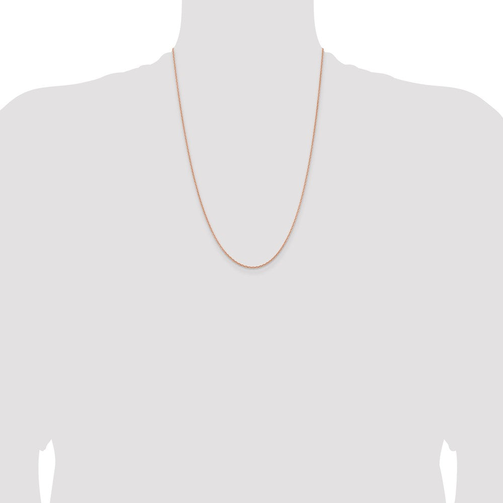 14k Rose Gold 1.8m D/C Cable Chain (3.98 grams)