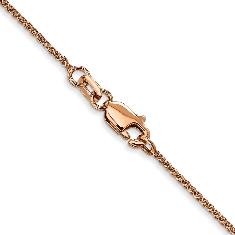 14k Rose Gold 1.05mm D/C Spiga Chain (2.02 grams)