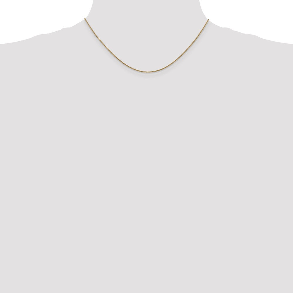 14k Rose Gold 1.05mm D/C Spiga Chain (2.02 grams)