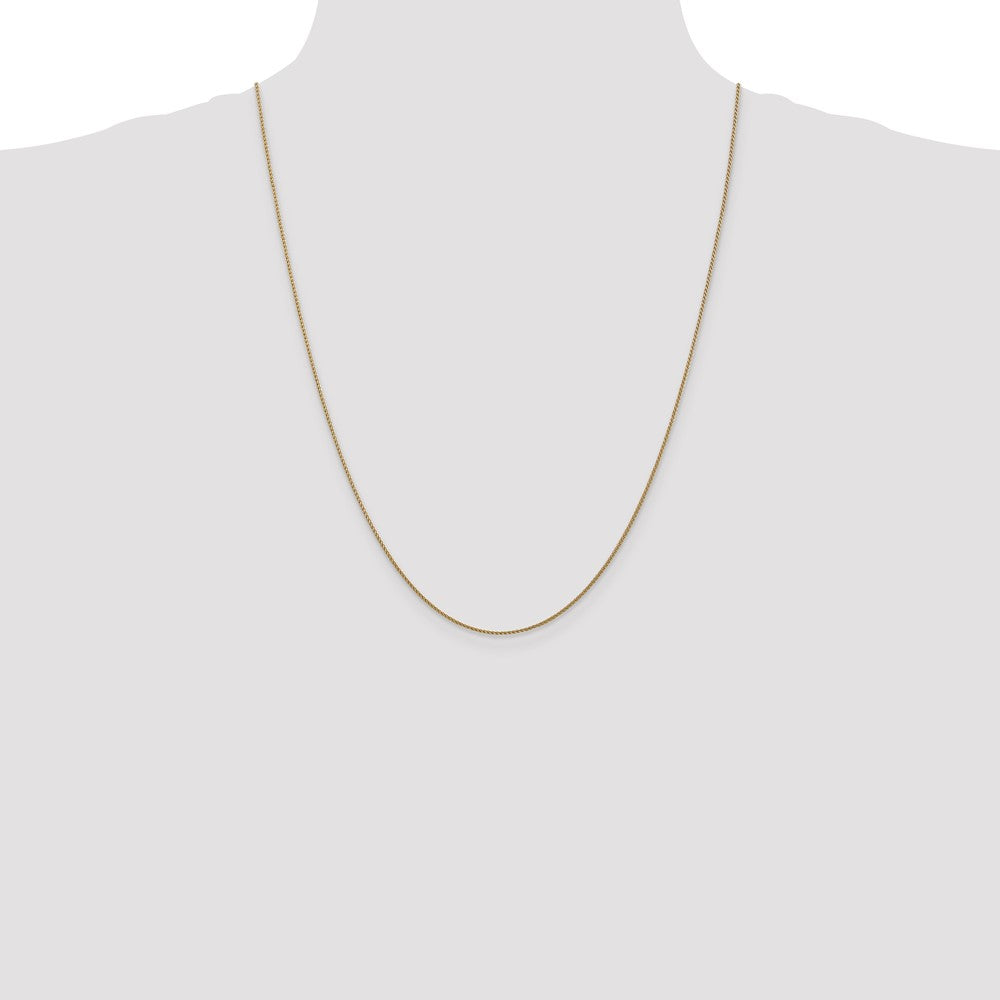 14k Rose Gold 1.05mm D/C Spiga Chain (2.02 grams)