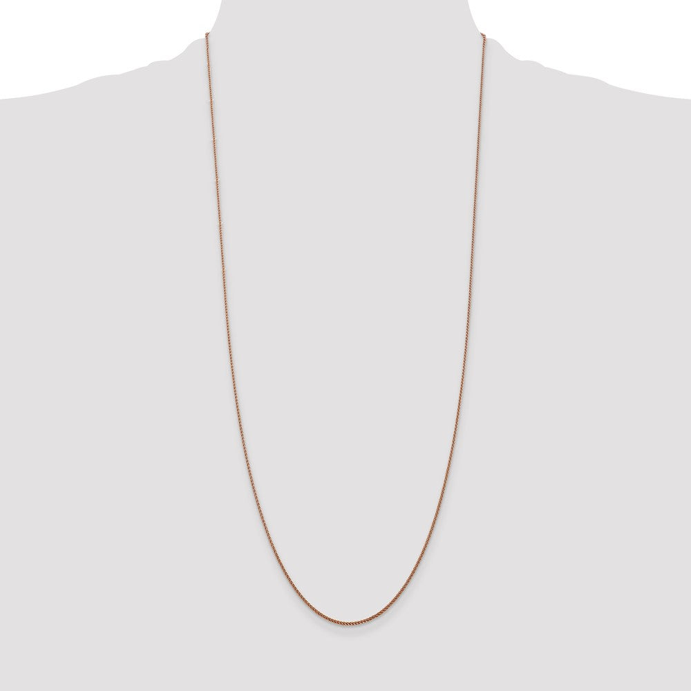 14k Rose Gold 1.05mm D/C Spiga Chain (2.02 grams)