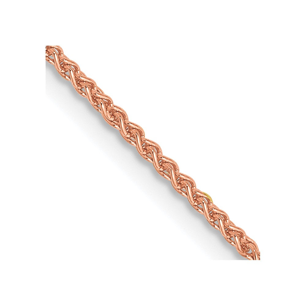 14k Rose Gold 1.25mm Solid Polished Spiga Chain (2.88 grams)