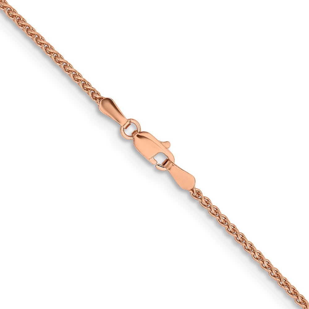 14k Rose Gold 1.7mm Solid Polished Spiga Chain (4.76 grams)