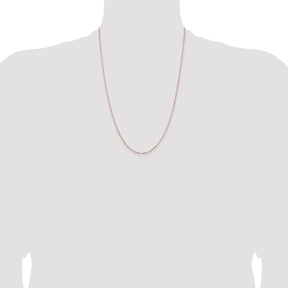 14k Rose Gold .95mm Box Chain (2.57 grams)