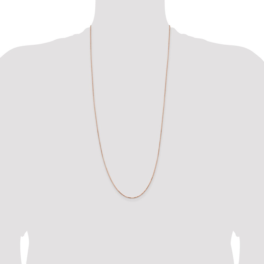 14k Rose Gold .95mm Box Chain (2.57 grams)