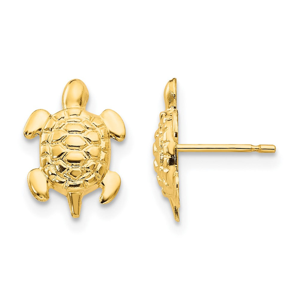 14k Madi K Turtle Post Earrings (0.34 grams)