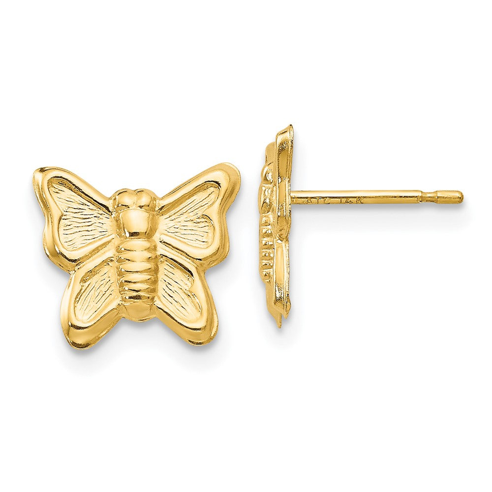 14k Madi K Butterfly Post Earrings (0.28 grams)