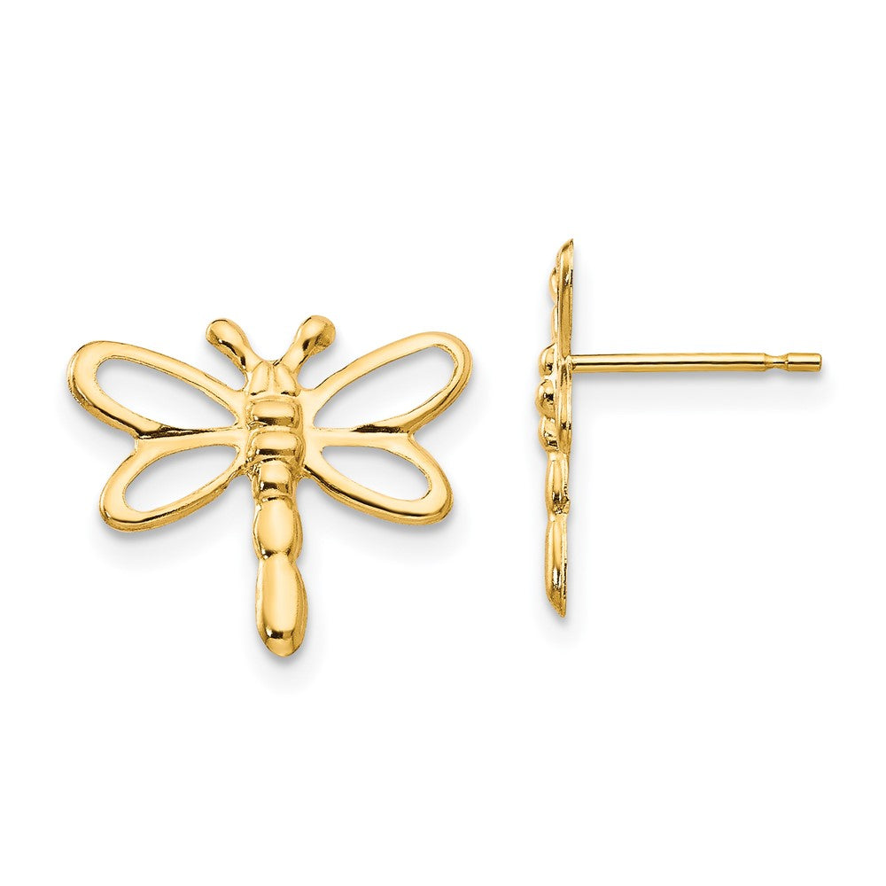 14k Madi K Dragonfly Post Earrings (0.25 grams)