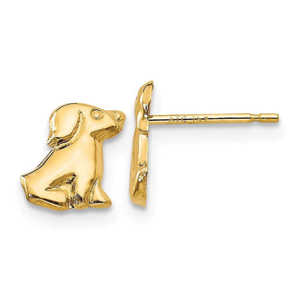 14k Madi K Dog Post Earrings (0.2 grams)