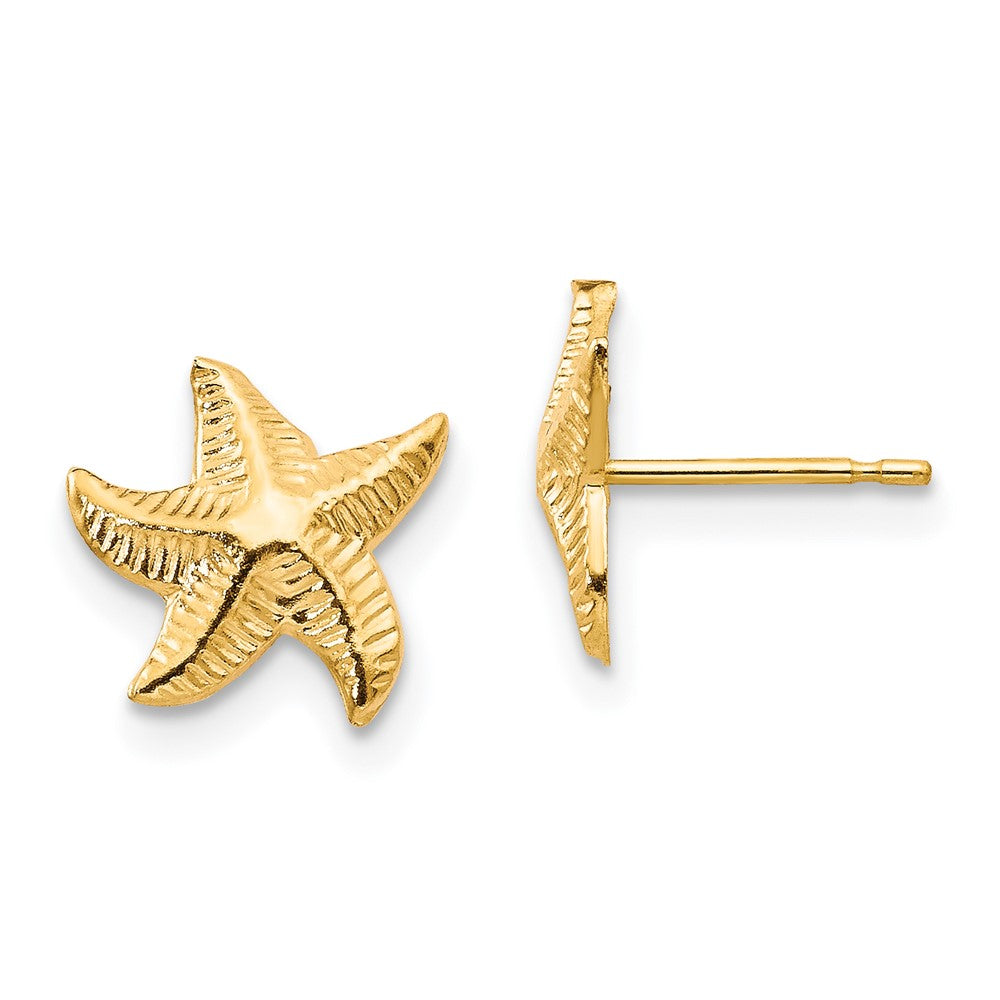 14k Madi K Starfish Post Earrings (0.23 grams)