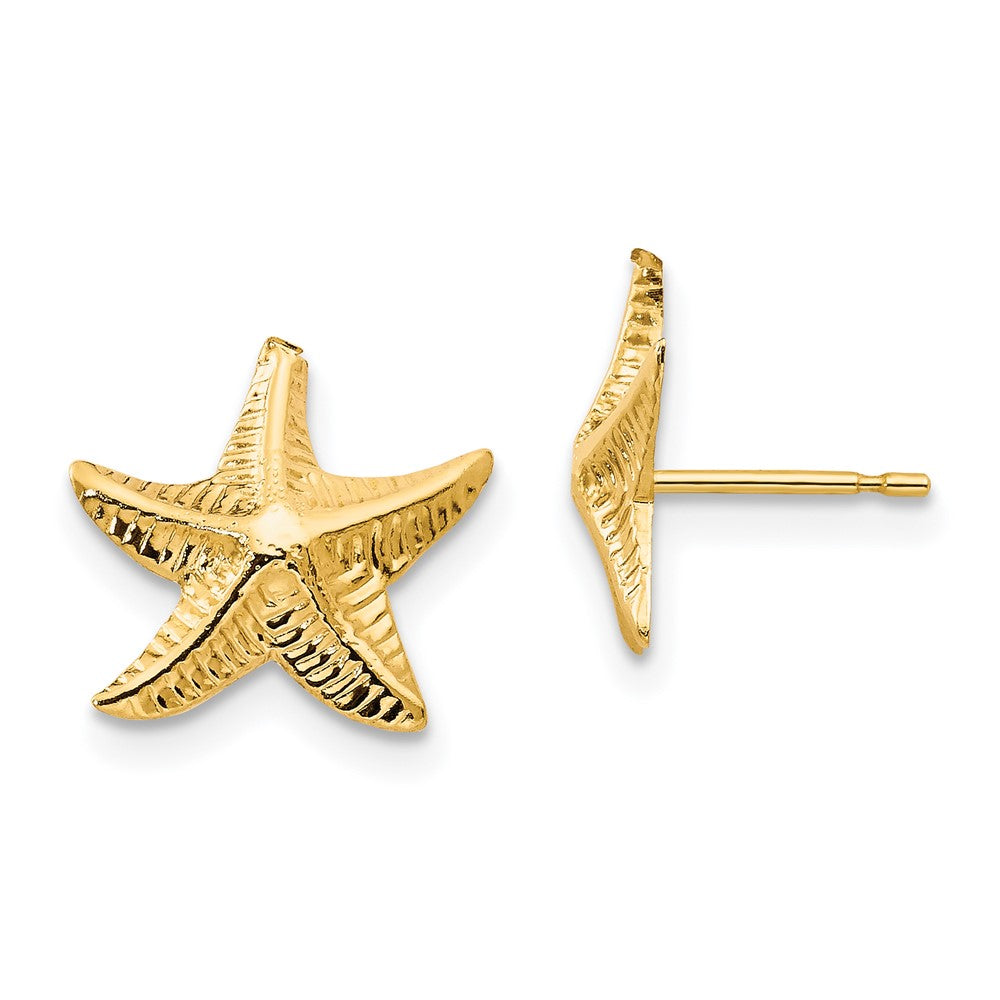 14k Madi K Starfish Post Earrings (0.28 grams)