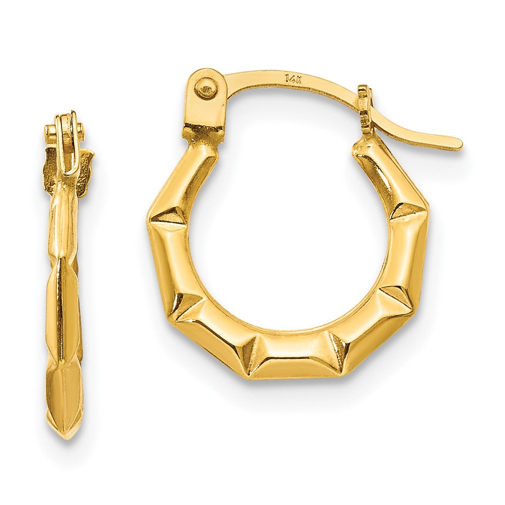 14k Madi K Tiny Hollow Hoop Earrings (0.38 grams)