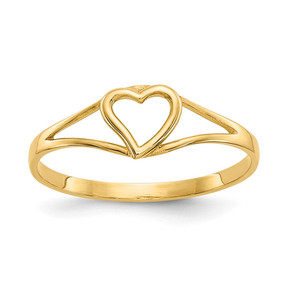 14k Madi K Heart Baby Ring (0.42 grams)