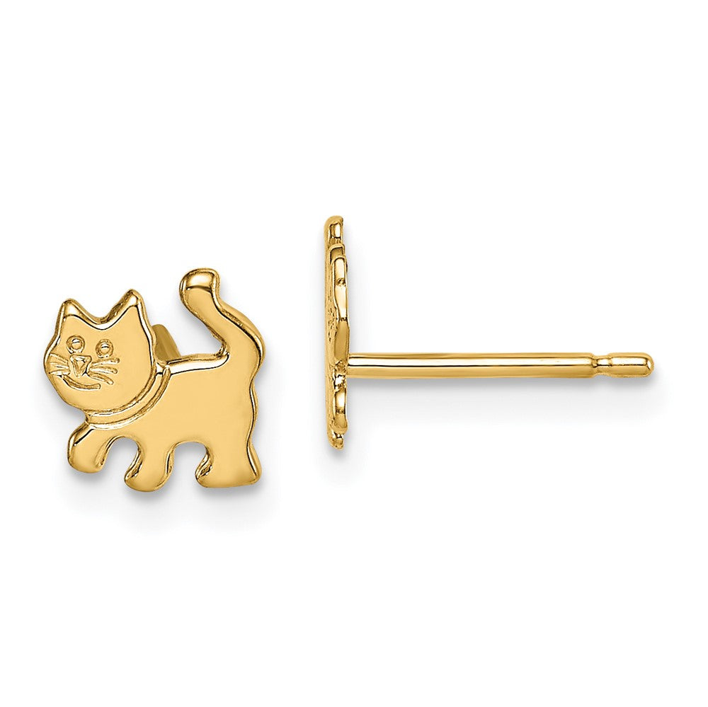 14k Madi K Kitten Post Earrings (0.43 grams)
