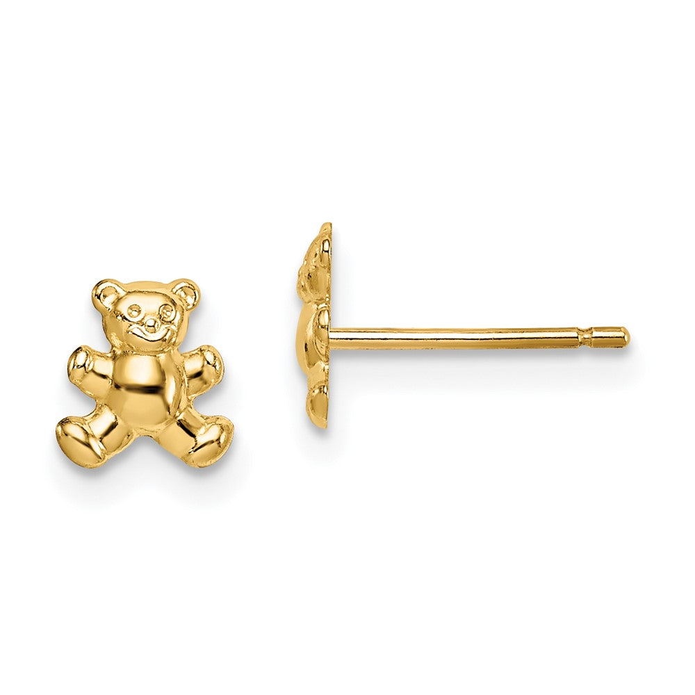 14k Madi K Teddy Bear Post Earrings (0.33 grams)