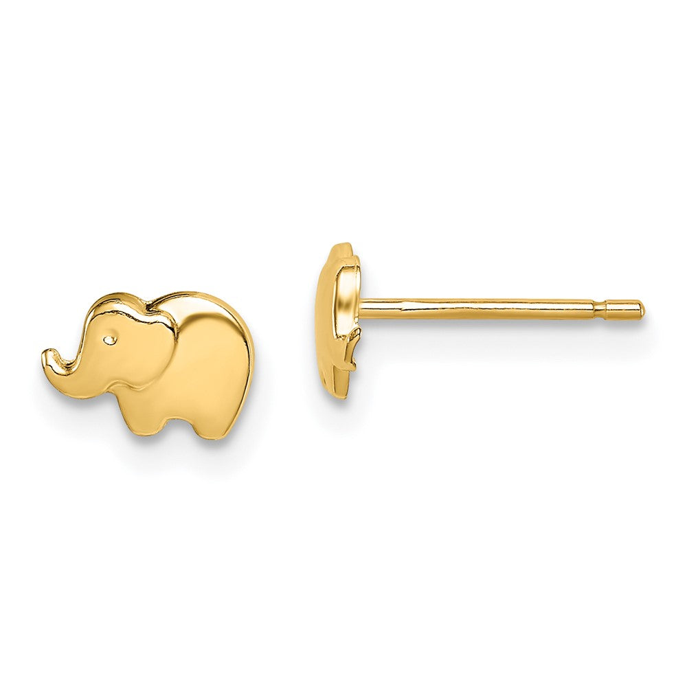 14k Madi K Elephant Post Earrings (0.33 grams)