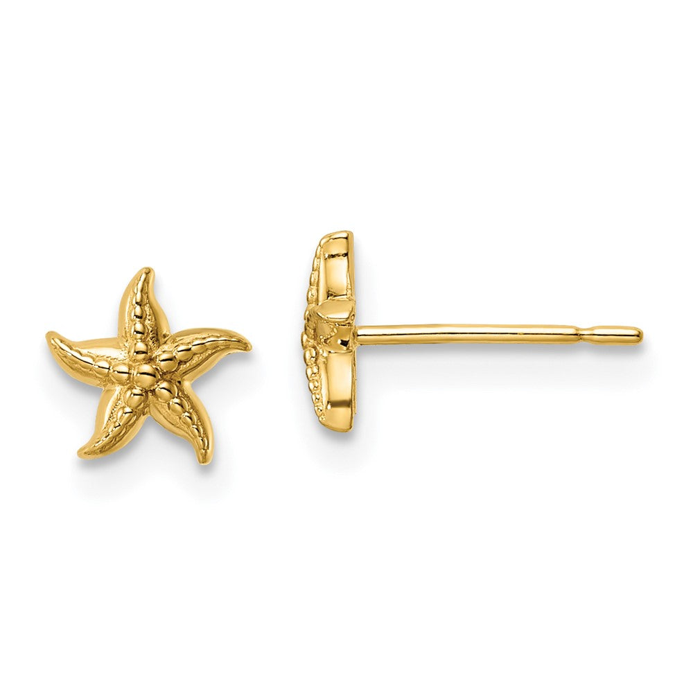 14k Madi K Starfish Post Earrings (0.6 grams)