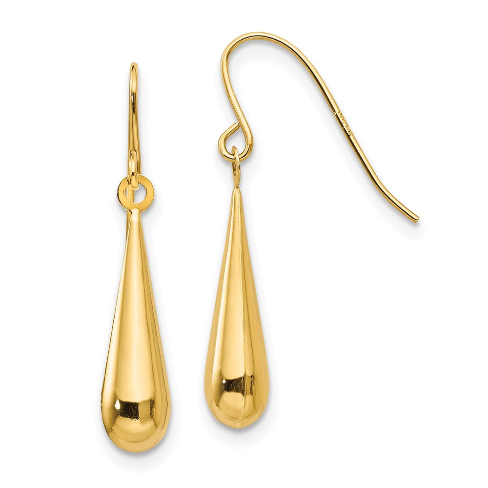 14k Madi K Teardrop Dangle Earrings (0.5 grams)