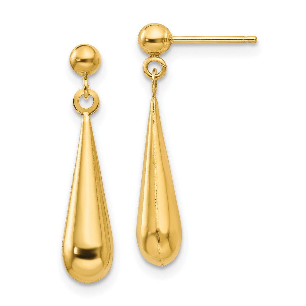 14k Madi K Teardrop Dangle Post Earrings (0.58 grams)