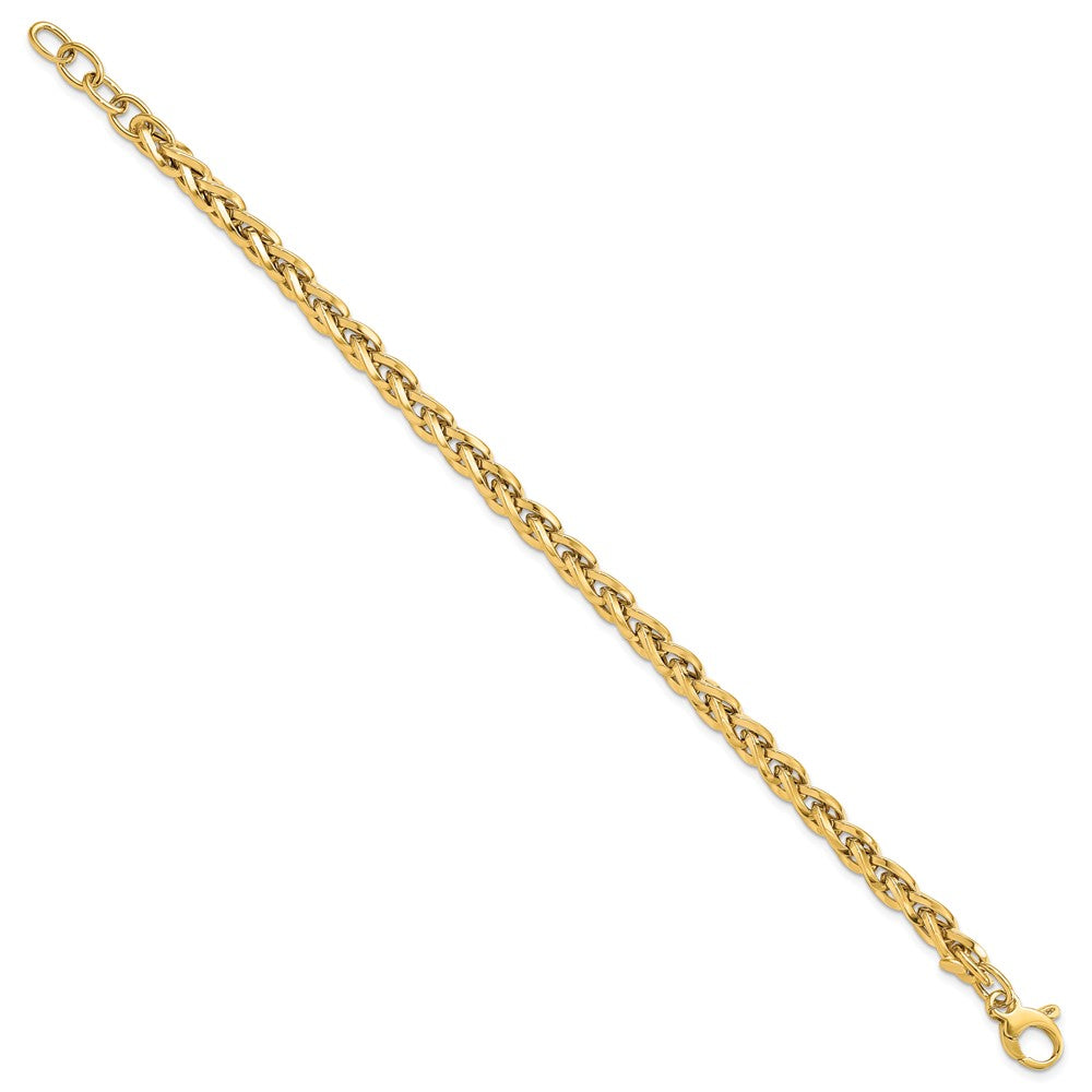 14k Yellow Gold 5.25 mm Polished Bracelet (6.17 grams)