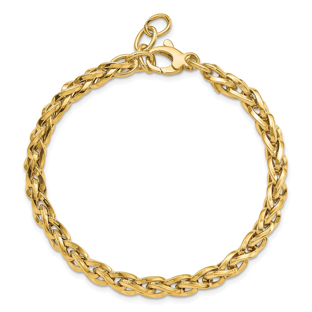 14k Yellow Gold 5.25 mm Polished Bracelet (6.17 grams)