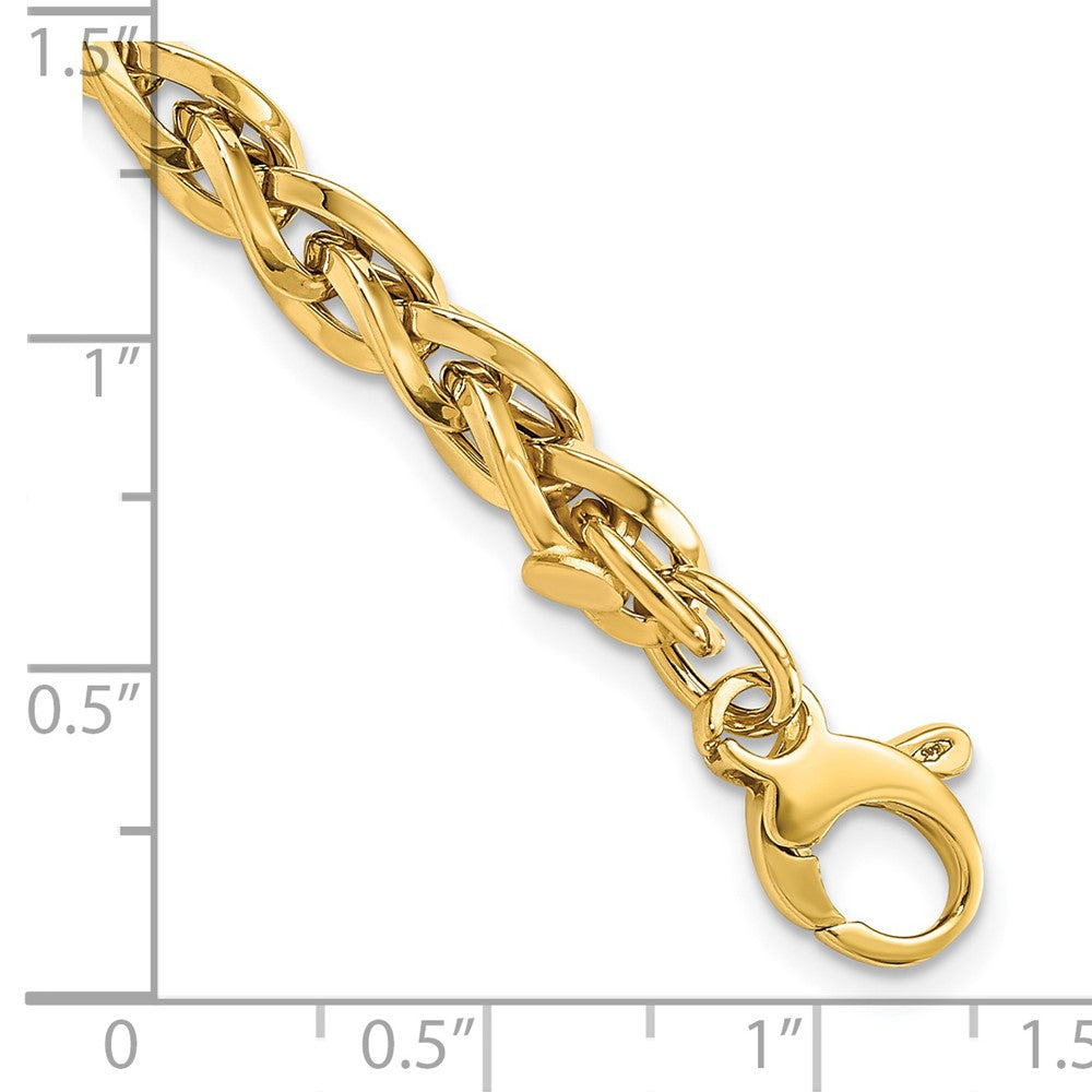 14k Yellow Gold 5.25 mm Polished Bracelet (6.17 grams)
