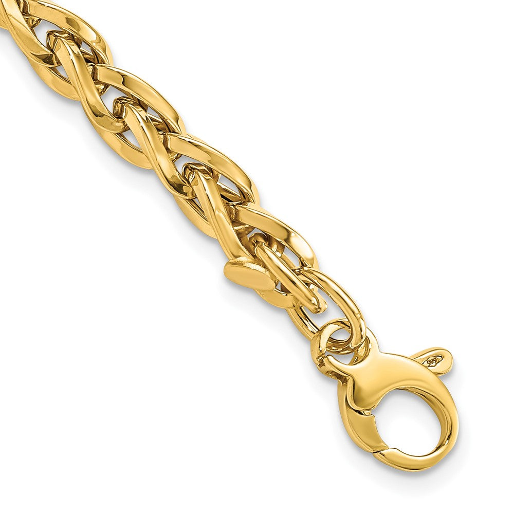 14k Yellow Gold 5.25 mm Polished Bracelet (6.17 grams)