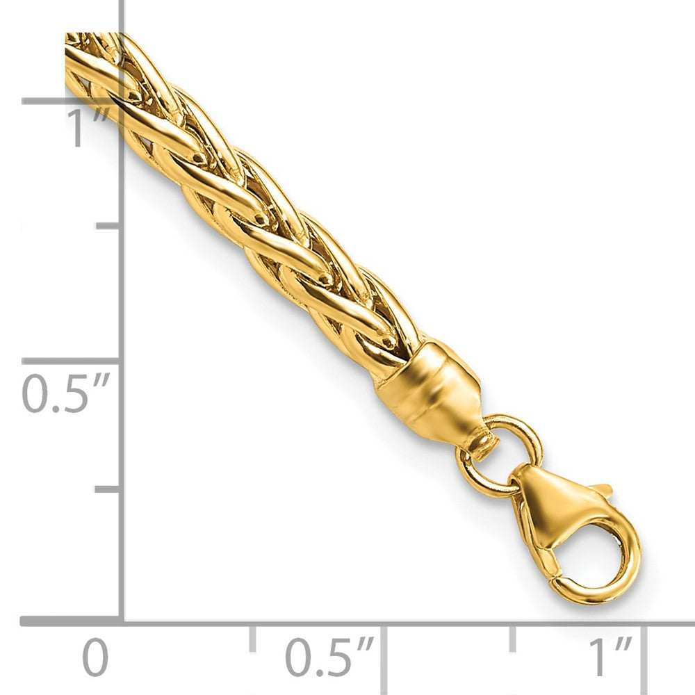 14k Yellow Gold 4 mm Polished Fancy Link Bracelet (5.29 grams)