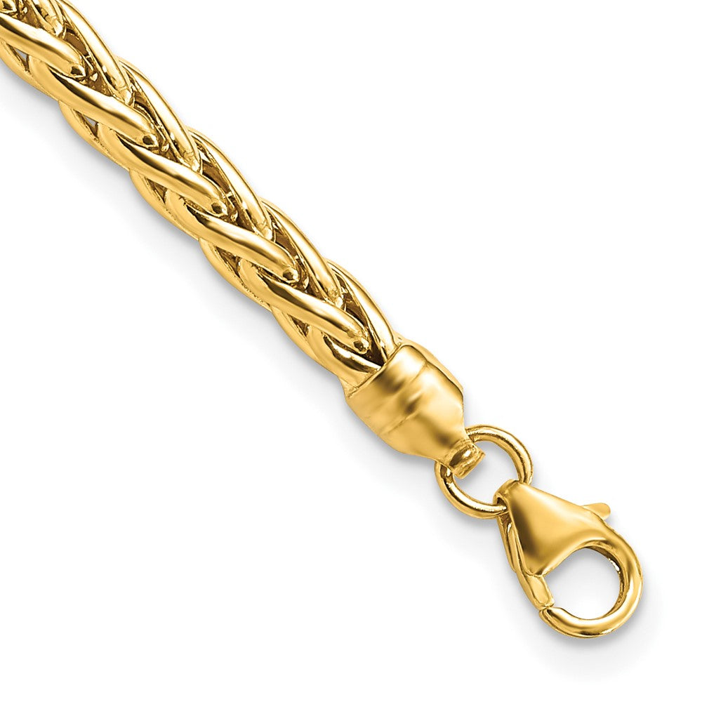 14k Yellow Gold 4 mm Polished Fancy Link Bracelet (5.29 grams)