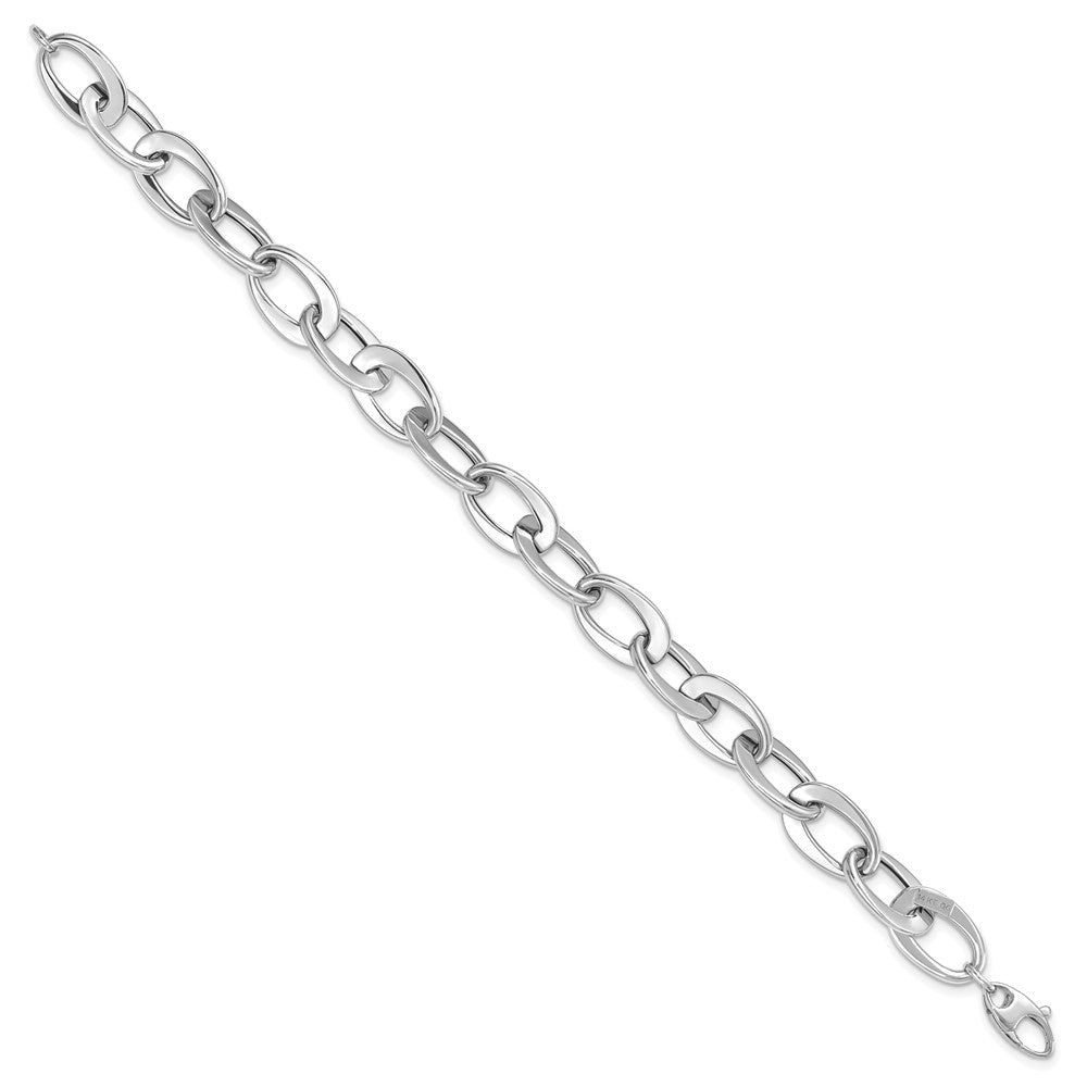 14k White Gold 9.7 mm Bracelet (5.96 grams)