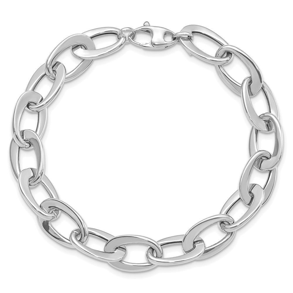 14k White Gold 9.7 mm Bracelet (5.96 grams)
