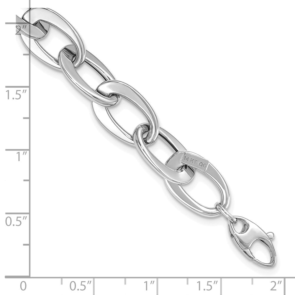 14k White Gold 9.7 mm Bracelet (5.96 grams)