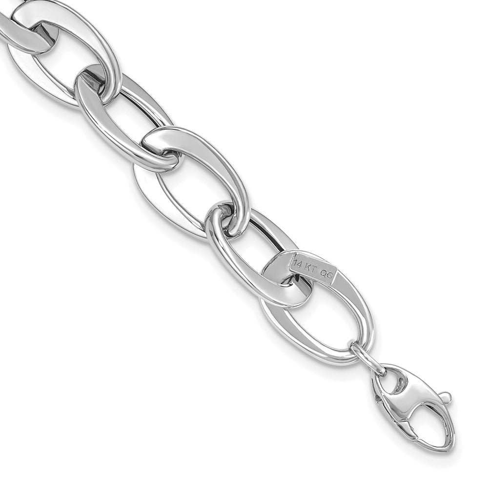 14k White Gold 9.7 mm Bracelet (5.96 grams)