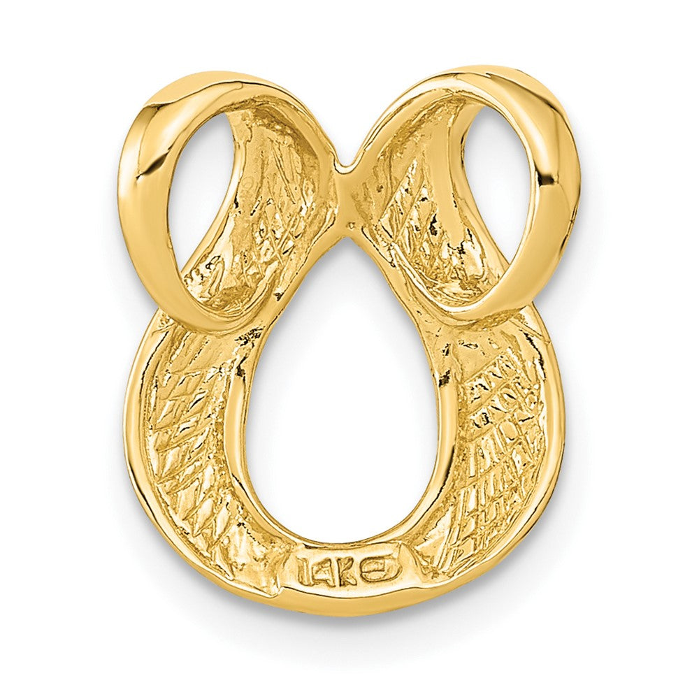 14k Yellow Gold 13 mm Fancy Fancy Omega Slide (1.43 grams)