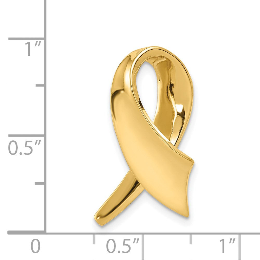 14k Yellow Gold 14 mm Fancy/Reversible Omega Slide (3.12 grams)