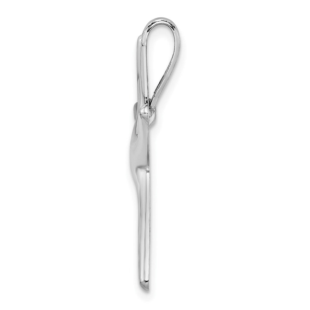 14k White Gold 22.55 mm  Starfish Chain Slide (2.19 grams)