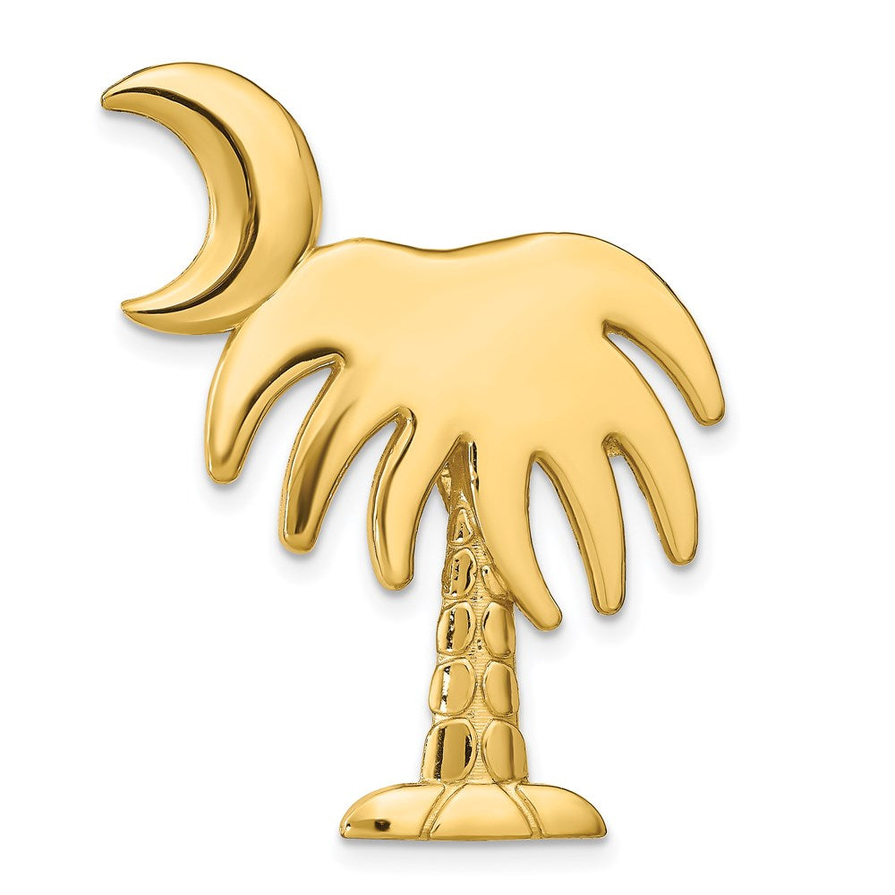 14k Yellow Gold 27 mm CHARLESTON Palmetto w/Moon Slide (3.77 grams)