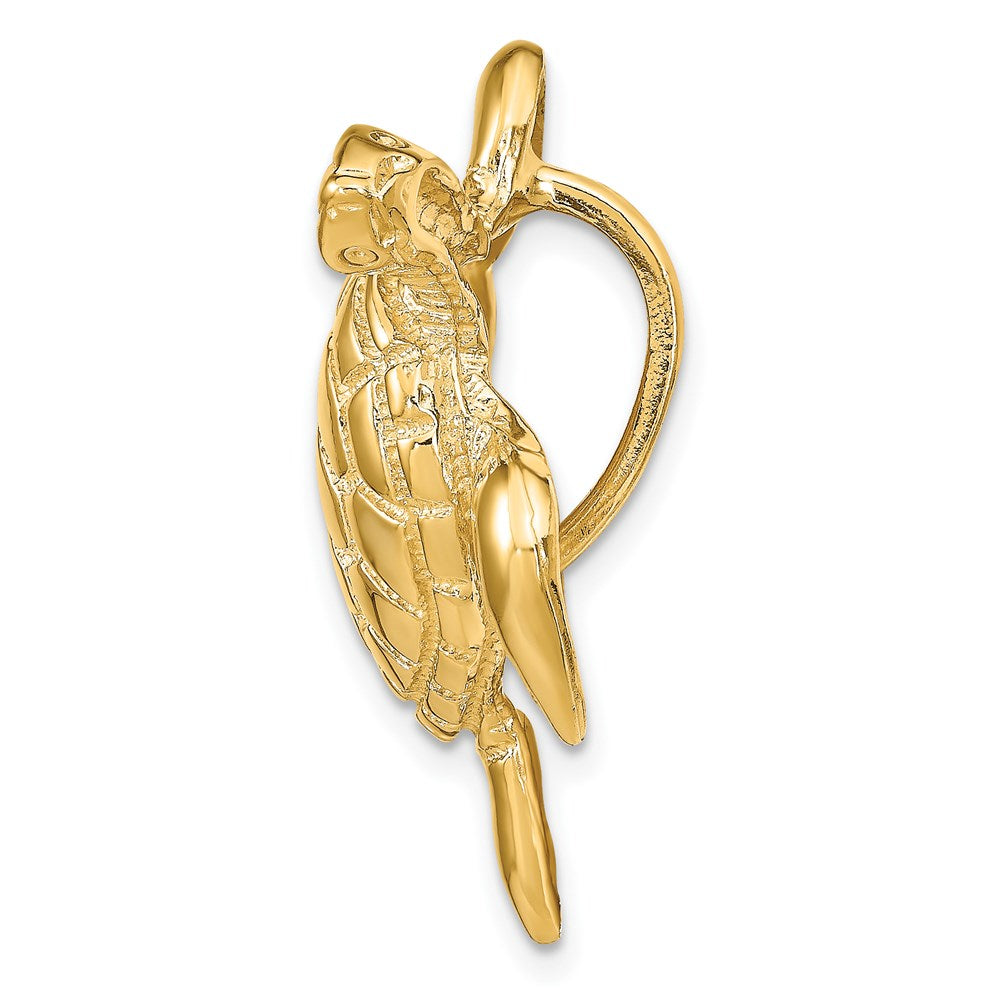 14k Yellow Gold 31 mm Polished Sea Turtle Slide (9.42 grams)