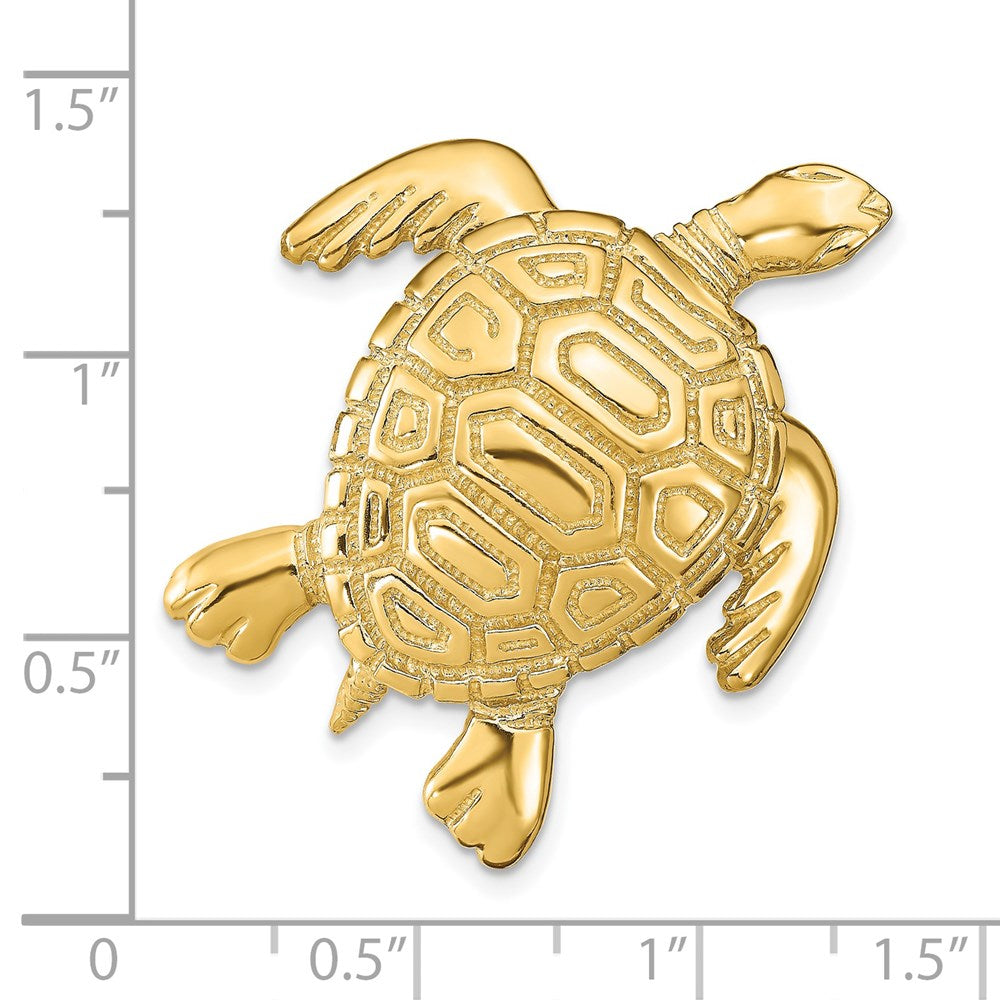 14k Yellow Gold 31 mm Turtle Slide (11.25 grams)