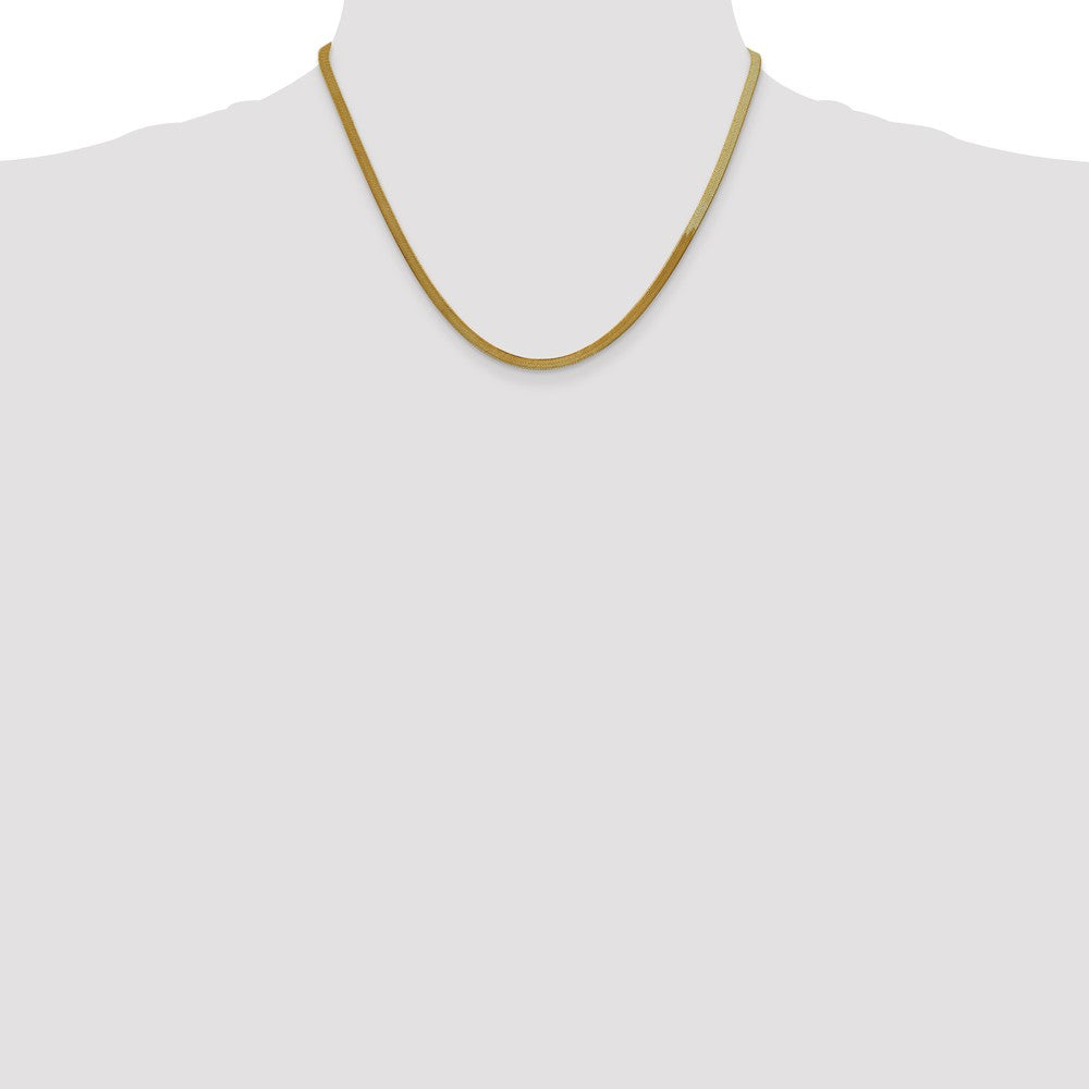 14k 3mm Silky Herringbone Chain (5.32 grams)