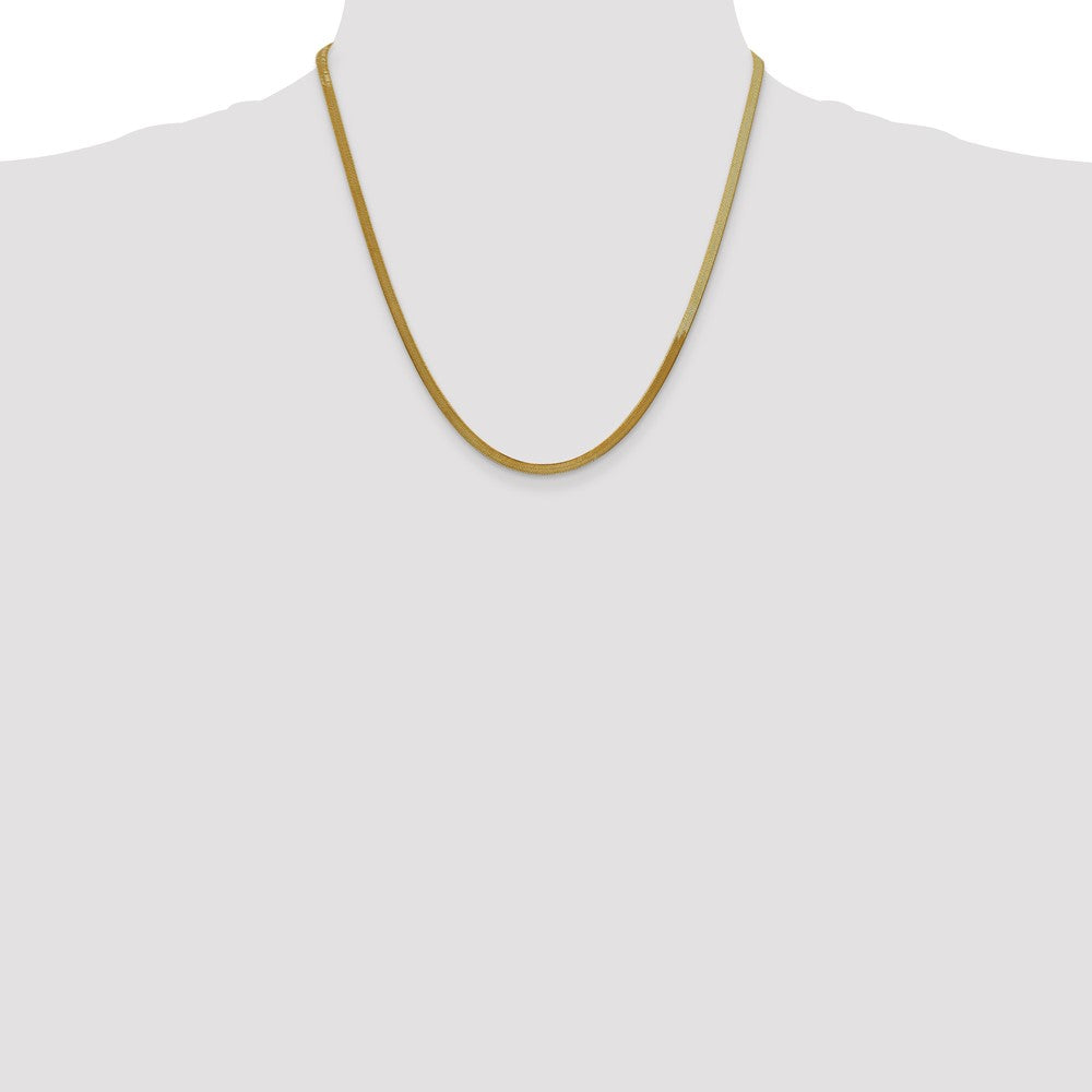 14k 3mm Silky Herringbone Chain (5.32 grams)