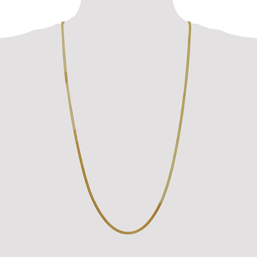 14k 3mm Silky Herringbone Chain (5.32 grams)