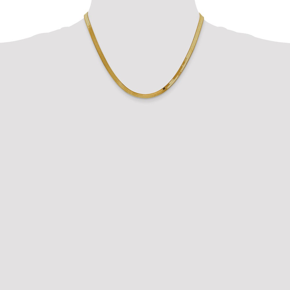 14k 4mm Silky Herringbone Chain (7.03 grams)