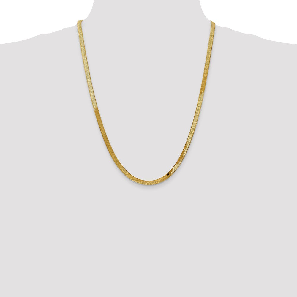 14k 4mm Silky Herringbone Chain (7.03 grams)