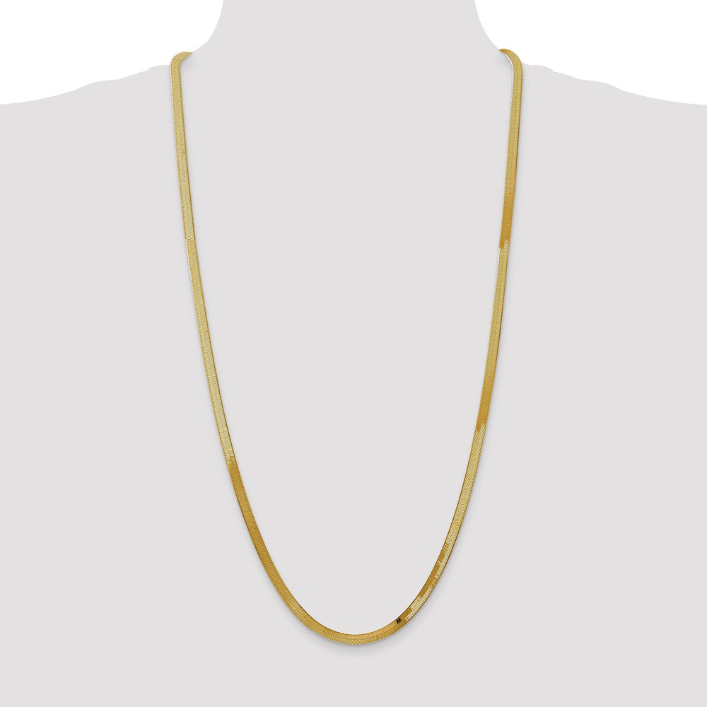 14k 4mm Silky Herringbone Chain (7.03 grams)